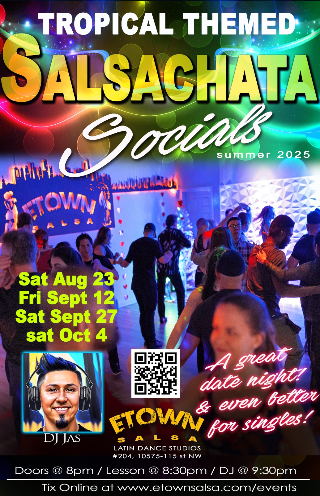 Tropical themed Salsachatas