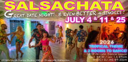 Salsachata July 2026 Saturday evening dance night