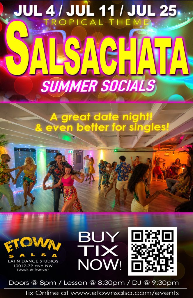 Salsachata July 2026 Saturday evening dance night