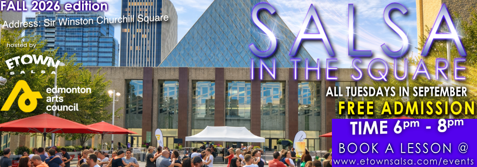 Salsa in the Square Sept 2026 Free lessons!