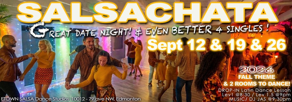 Salsachata Socials - great for couples better for singles